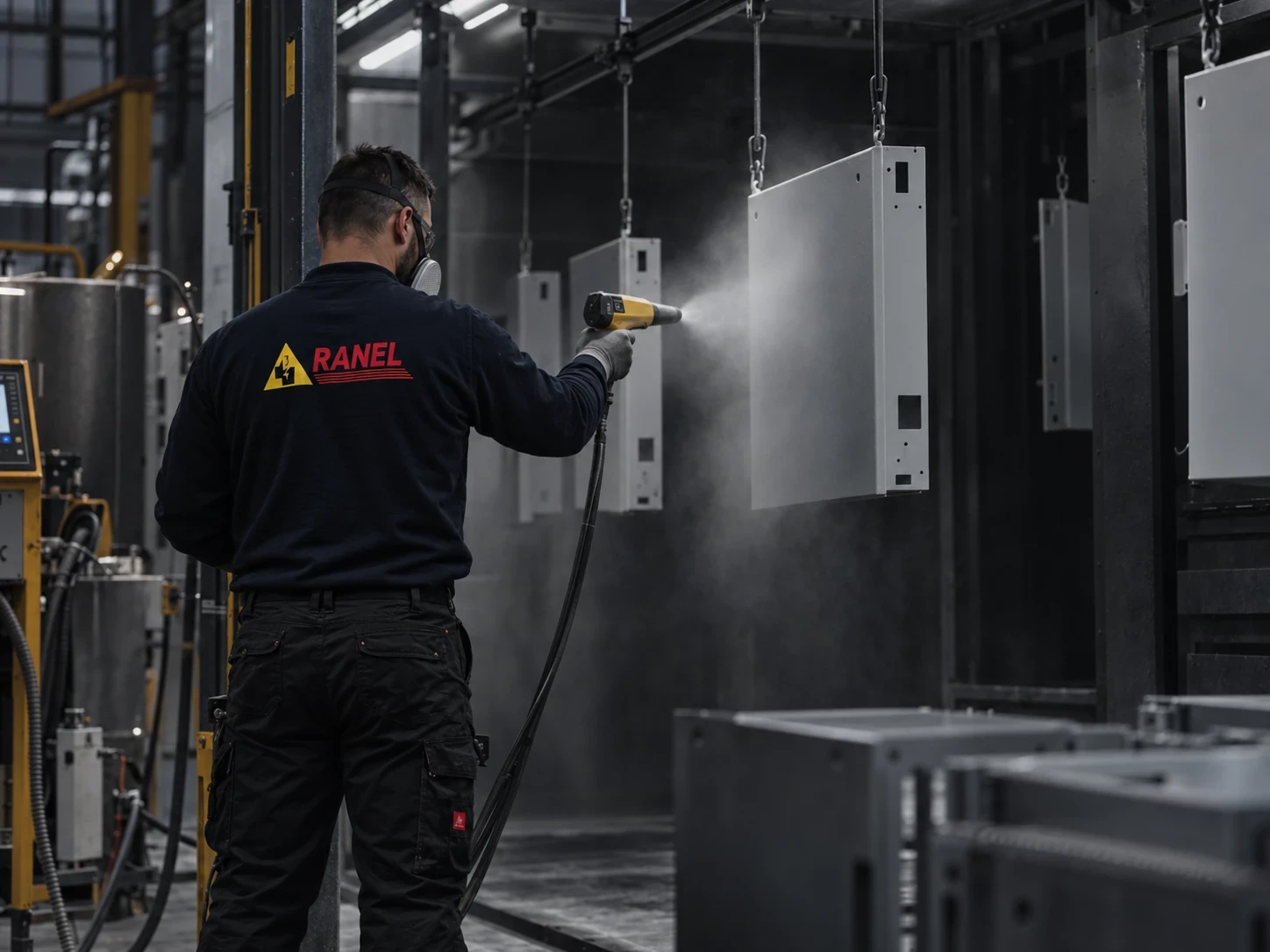 Elektrostatsko nanošenje praškastog premaza u RANEL proizvodnji