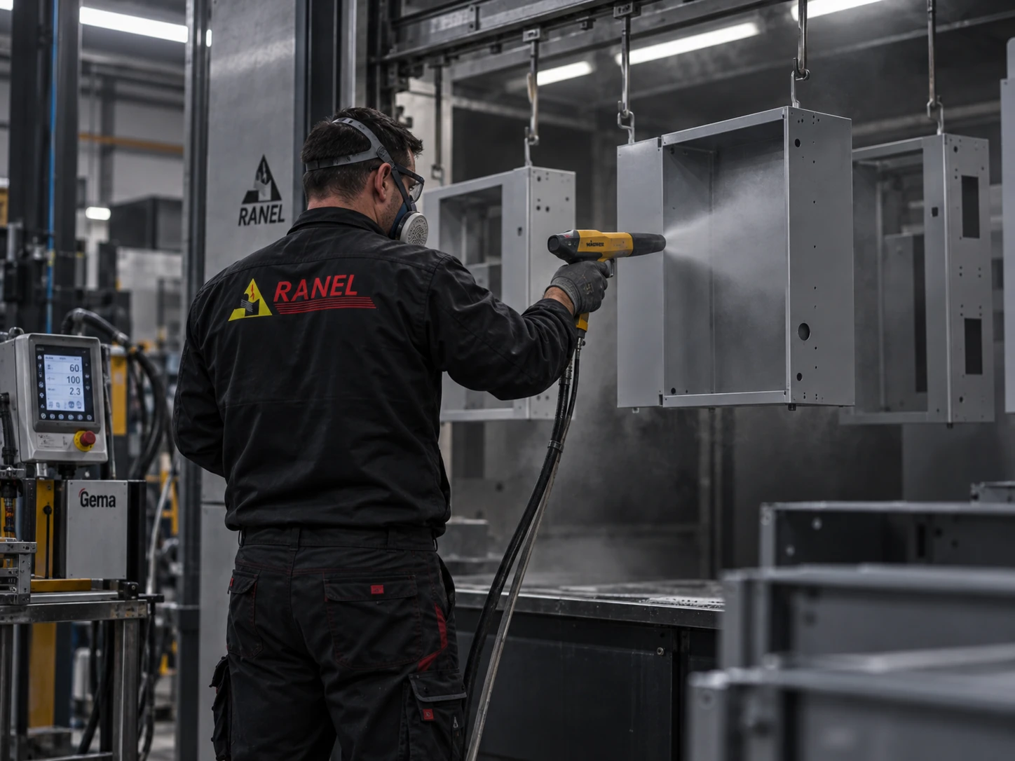 RANEL elektrostatsko plastificiranje metalnih kućišta